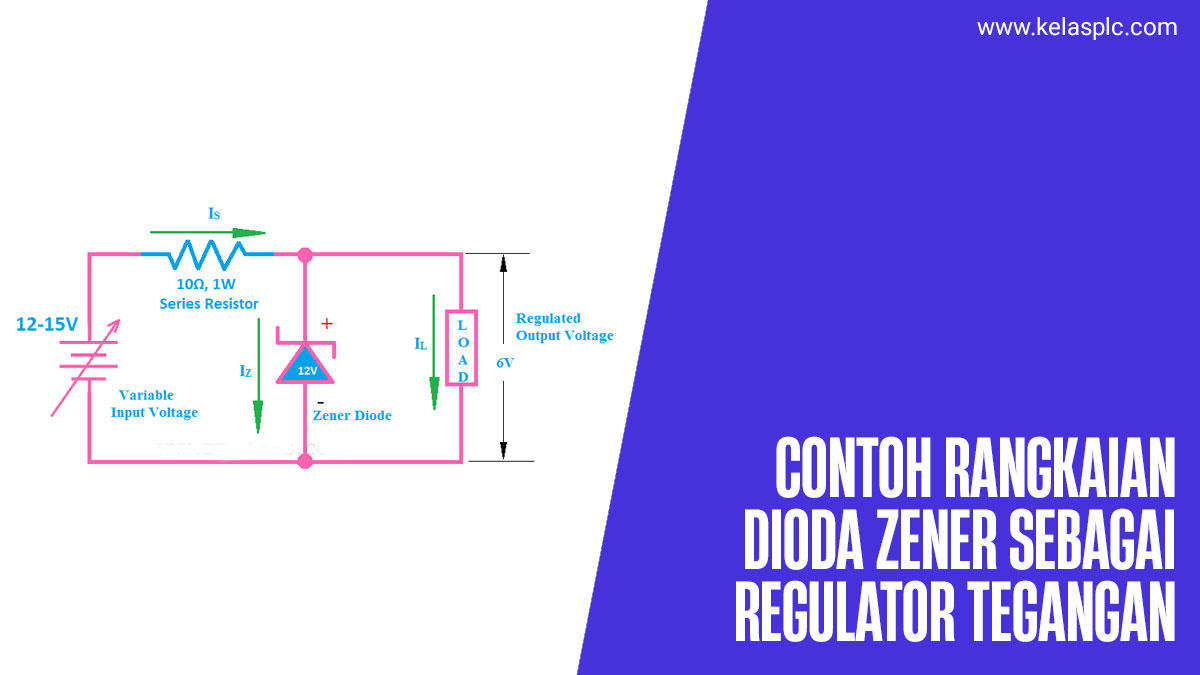 Contoh-Rangkaian-Dioda-Zener-Sebagai-Regulator-Tegangan